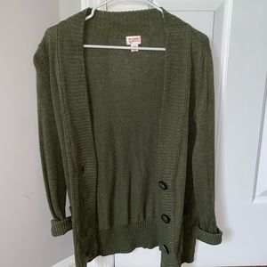 dark green cardigan!